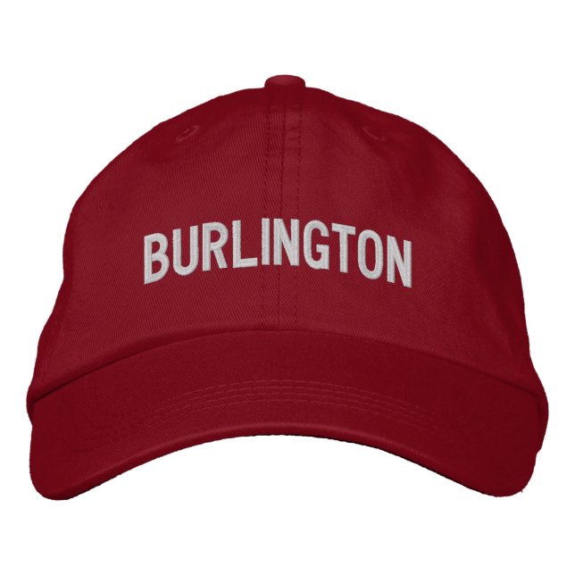 Casquette Brodée Burlington (Devant)