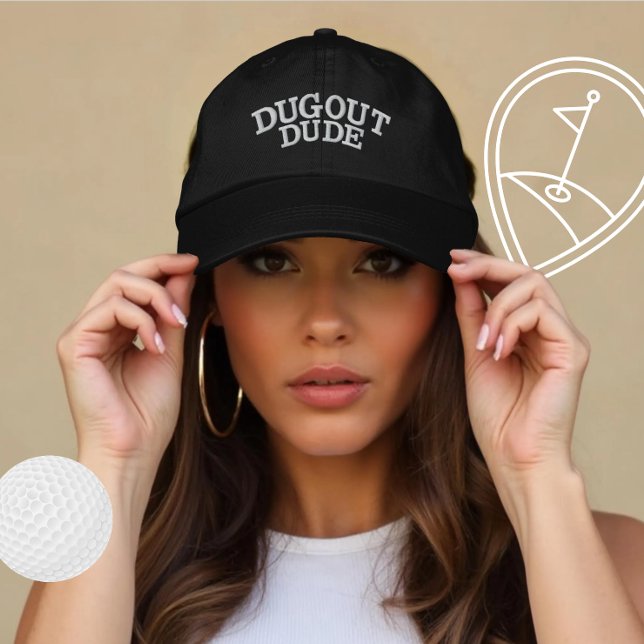 Casquette Brodée Cadeau de baseball Dugout personnalisé pour les jo (Créateur téléchargé)
