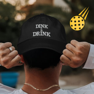 Casquette Brodée Cadeau de boisson de Pickleball personnalisé pour 