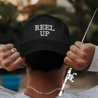 Casquette Brodée Cadeau de pêche personnalisé Reel Up pour pêcheurs