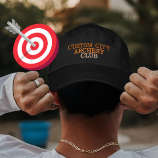 Casquette Brodée Cadeau personnalisé de club de tir à l'arc pour le