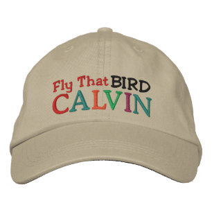 Casquette Brodée CALVIN - OISEAU - Course hippique par SRF