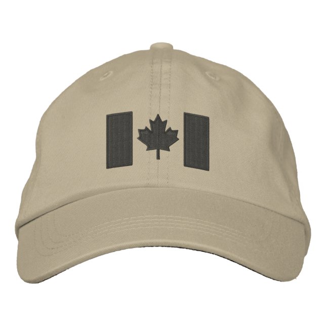 Casquette Brodée Canadian Flag Embroidery (Devant)
