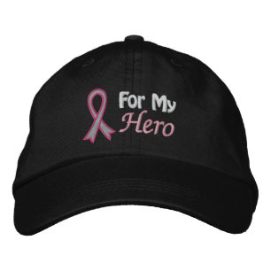 Casquette Brodée Cancer du sein pour mon héros