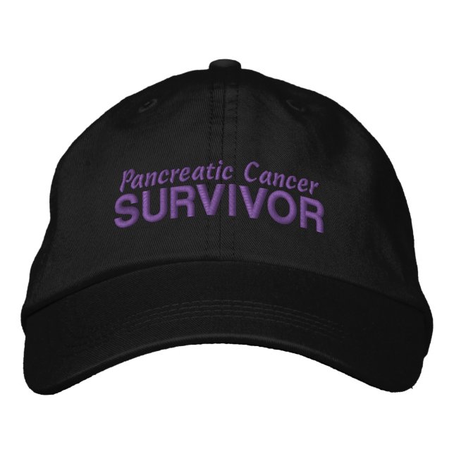 Casquette Brodée Cancer pancréatique Survivant (Devant)