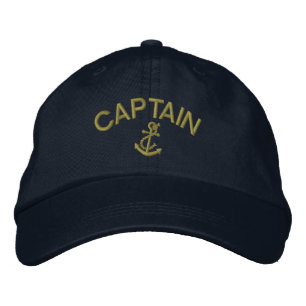 Casquette Brodée Capitaine Avec Ancre