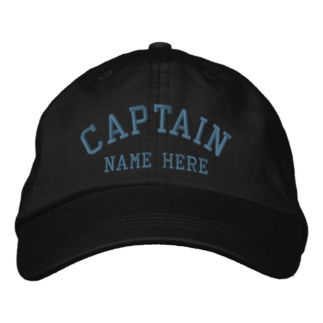 Casquette Brodée Capitaine - marin personnalisable (Devant)