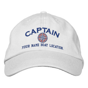 Casquette Brodée Capitaine Nautical STAR Personnalisez-le ! Broderi
