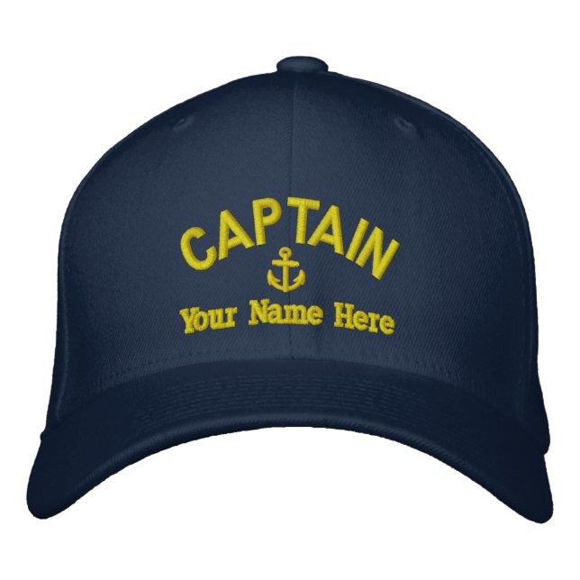 Casquette Brodée Capitaines de voile personnalisés (Devant)