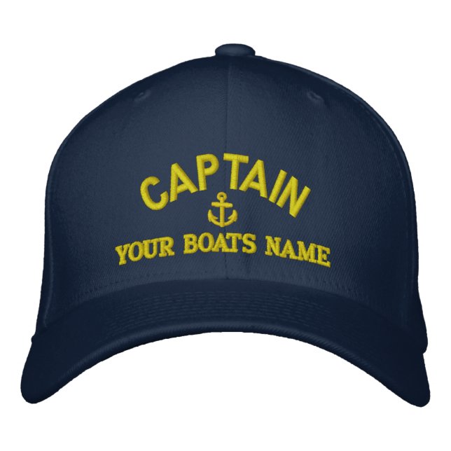 Casquette Brodée Capitaines de voile personnalisés (Devant)