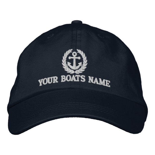 Casquette Brodée Capitaines de voiliers personnalisés (Devant)