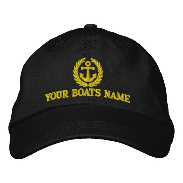 Casquette Brodée Capitaines de voiliers personnalisés (Devant)