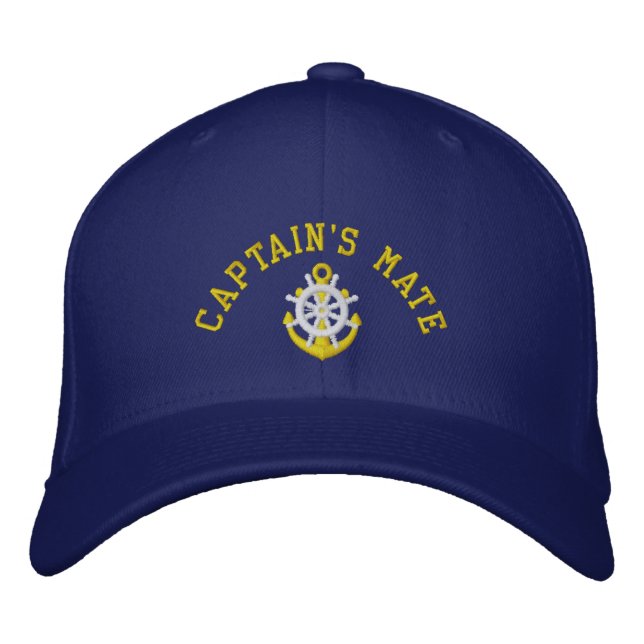 Casquette Brodée Capitaines maté voile (Devant)