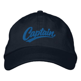 Casquette Brodée Captain Simple Bold Typography Style