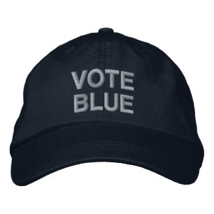 Casquette Brodée Caractères gras bleus de vote politiques