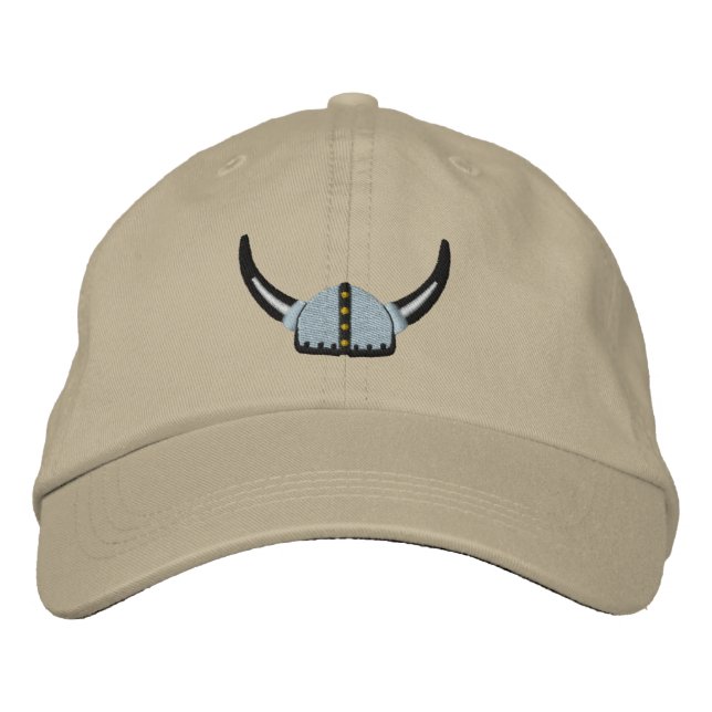 Casquette Brodée Casque Viking Fierce guerrier scandinave (Devant)