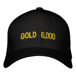 Casquette Brodée Célébration du marché de l'or à 6 000 $
