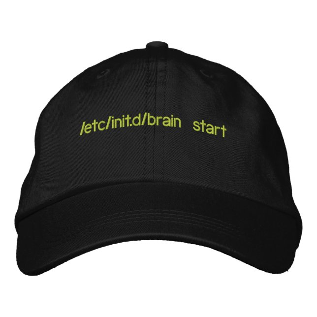 Casquette Brodée cerveau init (Devant)