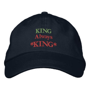 Casquette Brodée Chapeau avec citations motivantes imprimées KING A