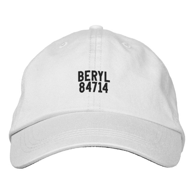 Casquette Brodée Chapeau BERYL Utah (Devant)