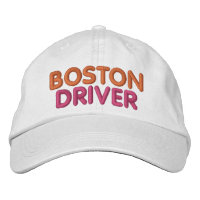 Chapeau brodé de chauffeur de Boston