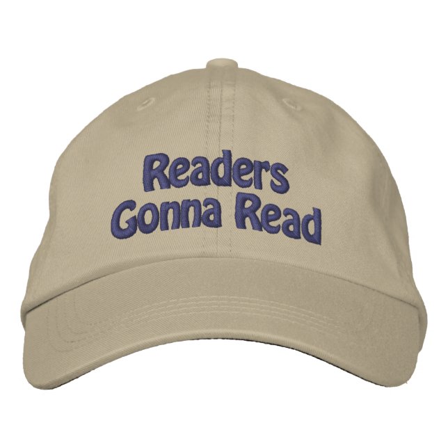 Casquette Brodée Chapeau Brodé Lecture de Livres (Devant)