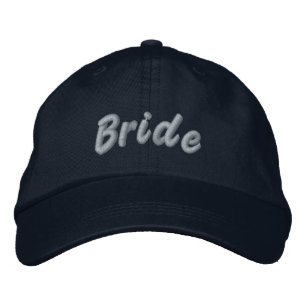 Casquette Brodée Chapeau brodé pour la mariée, personnalisable pour