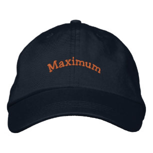 Casquette Brodée Chapeau de couleur Navy avec police Maximum Printe