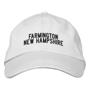 Casquette Brodée Chapeau de Farmington New Hampshire