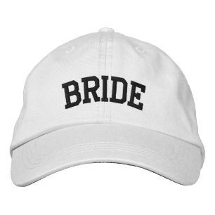 Casquette Brodée Chapeau de Mariée Noir Broderie Chapeau de Demoise