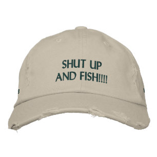 Casquette Brodée Chapeau de pêche drôle