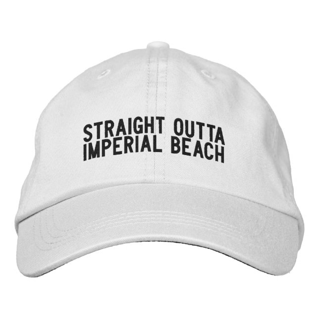 Casquette Brodée Chapeau Imperial Beach Californie (Devant)