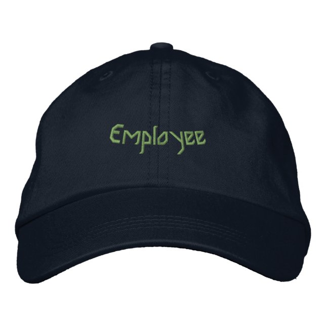 Casquette Brodée Chapeau imprimé avec texte employé de bureau coule (Devant)