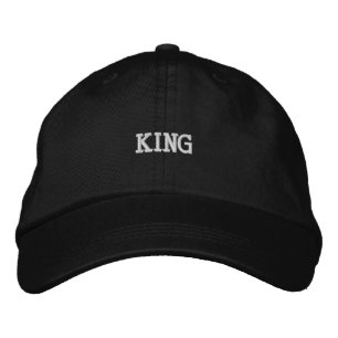 Casquette Brodée Chapeau noir majestueux avec broderie proéminente 