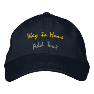 Casquette Brodée Chapeau personnalisé pour le retour à la maison, f