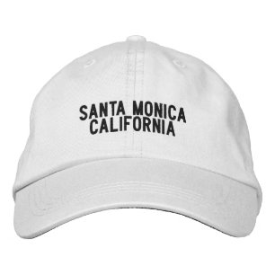 Casquette Brodée Chapeau Santa Monica  Californie