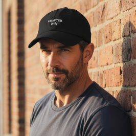 Casquette Brodée CHAPITRE quarante en Noir