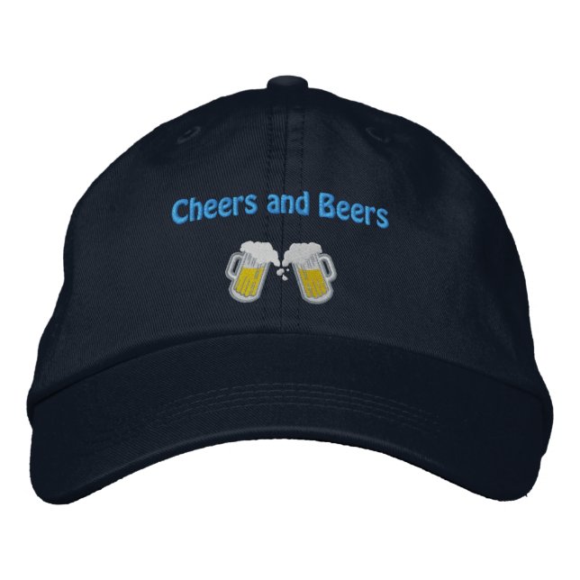 Casquette Brodée Cheers et Bières (Devant)