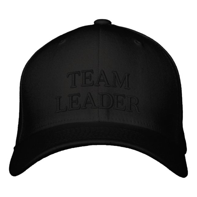 Casquette Brodée Chef d'équipe Text Mark (Devant)