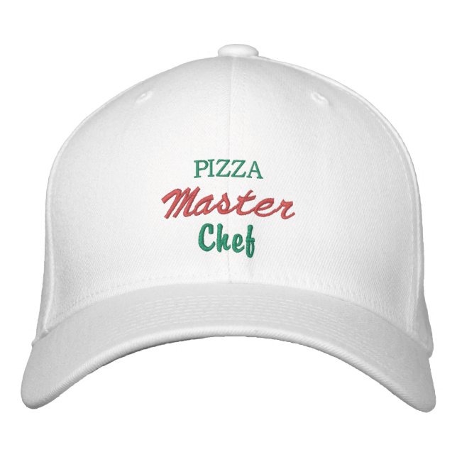 Casquette Brodée    Chef PIZZAMaster  (Devant)