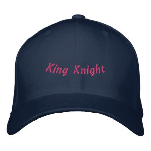 Casquette Brodée Chevalier Roi Navy Élégant-Chapeau Hommes Camionne