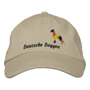 Casquette Brodée Chien de race allemande Dogue Allemand Broderie