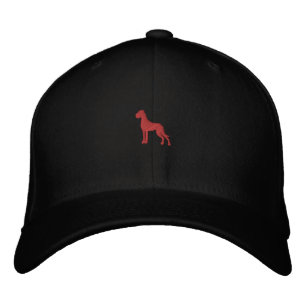 Casquette Brodée Chien Dogge rouge 2,7 x 2,59 cm Recolor