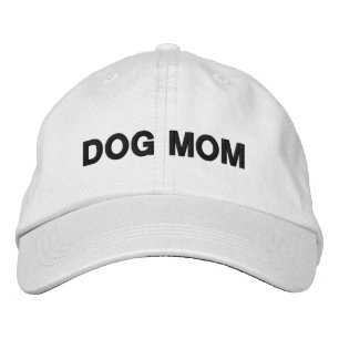 Casquette Brodée Chien Maman noir blanc minimaliste moderne simple