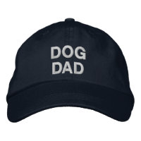 Chien papa bleu & blanc texte personnalisé simple 