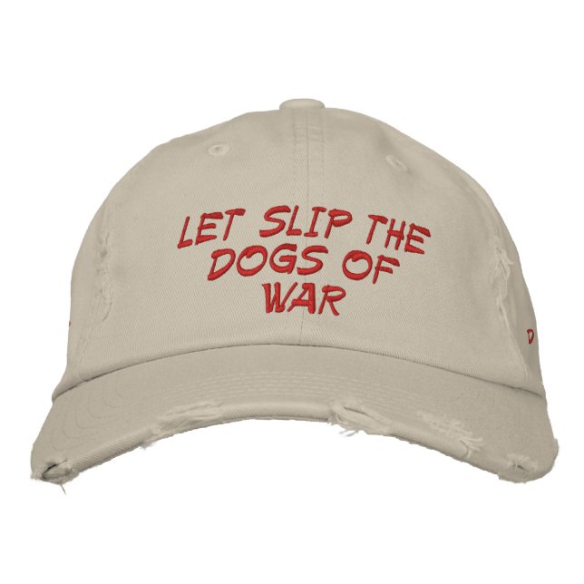 Casquette Brodée Chiens de guerre 1-32 (Devant)