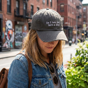 Casquette Brodée Citation drôle et sarcastique humour impertinent e