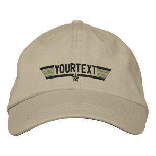 Casquette Brodée Classic Personnalisé Étoile Aime Votre Texte
