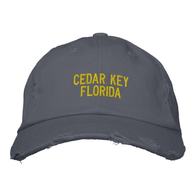 Casquette Brodée Clé de cèdre, Floride (Devant)