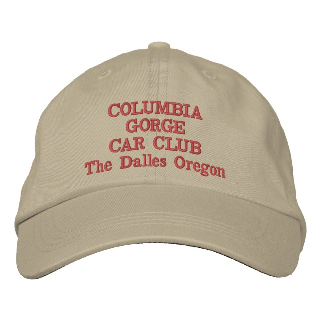 Casquette Brodée Club de voitures Columbia Gorge (Devant)